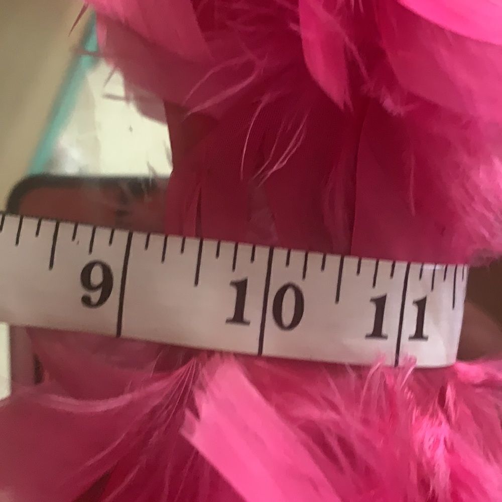 Pink Feather Round Mirror - Picture 8 of 8